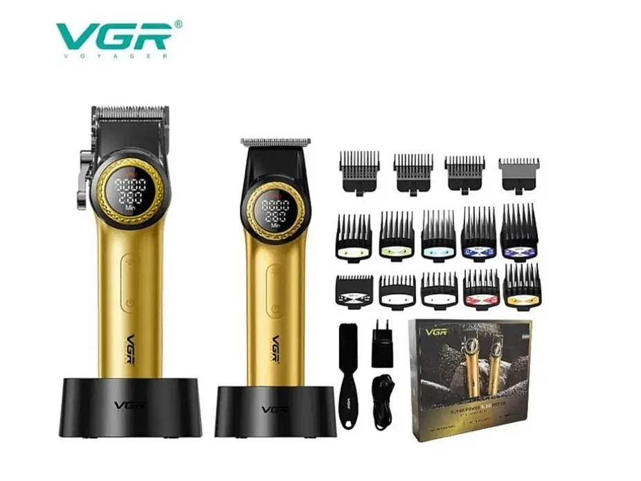 Набор машинок для стрижки волос VGR V-001&977