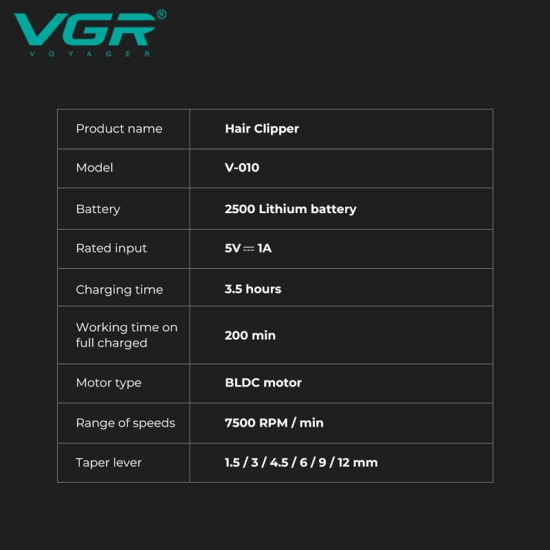Машинка для стрижки волос VGR V-010 Машинка для стрижки волос VGR V-010