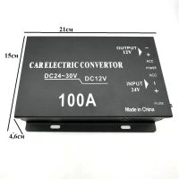 Преобразователь напряжения Инвертор 100A 24V-12V Преобразователь напряжения Инвертор 100A 24V-12V