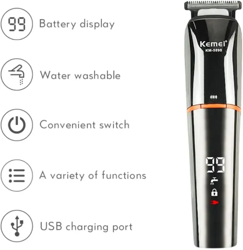 Триммер для стрижки волос 11в1 Kemei KM-5898
