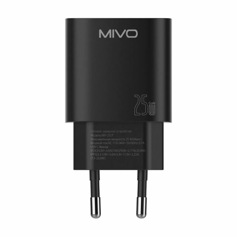 Сетевое зарядное устройство MIVO MP-252T 25w Сетевое зарядное устройство MIVO MP-252T 25w