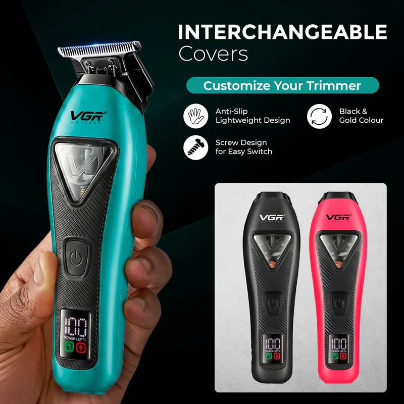 Триммер для стрижки волос Со сменными корпусами В кейсе VGR V-035T