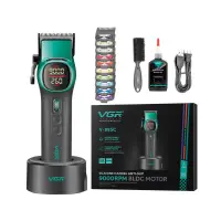 Машинка для стрижки волос VGR V-885C Зеленая Машинка для стрижки волос VGR V-885C Зеленая