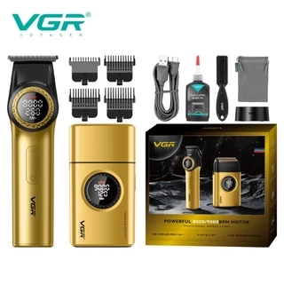 Набор для стрижки волос 2в1 VGR V-977 & V-377 Золотой Набор для стрижки волос 2в1 VGR V-977 & V-377 Золотой