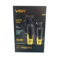 Набор для стрижки волос 2в1 VGR V-196&996 Зеленый
