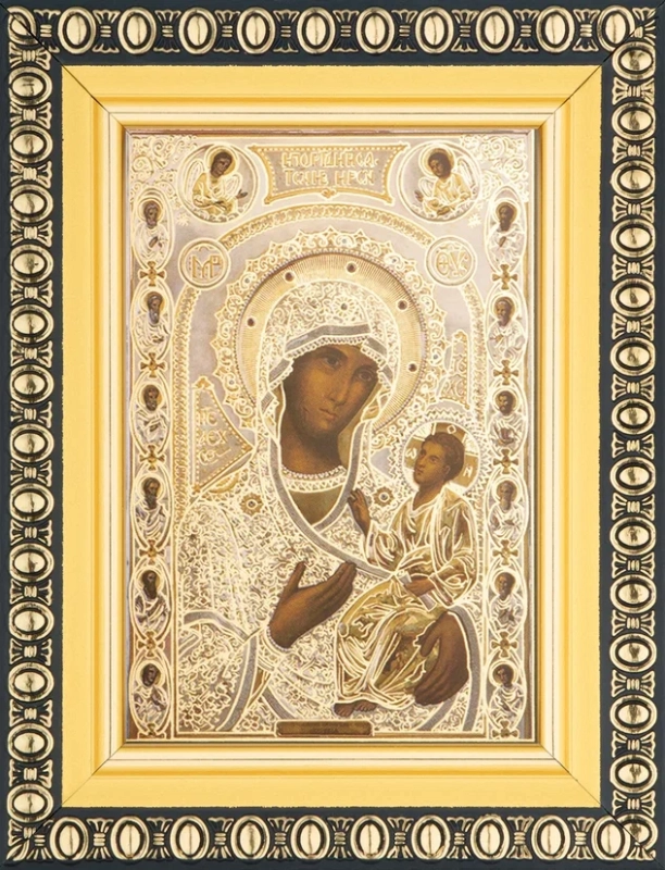 Икона БМ "Иверская" 6х9 в раме 8х11