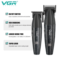 Набор для стрижки волос 2в1 VGR V-640 Черный