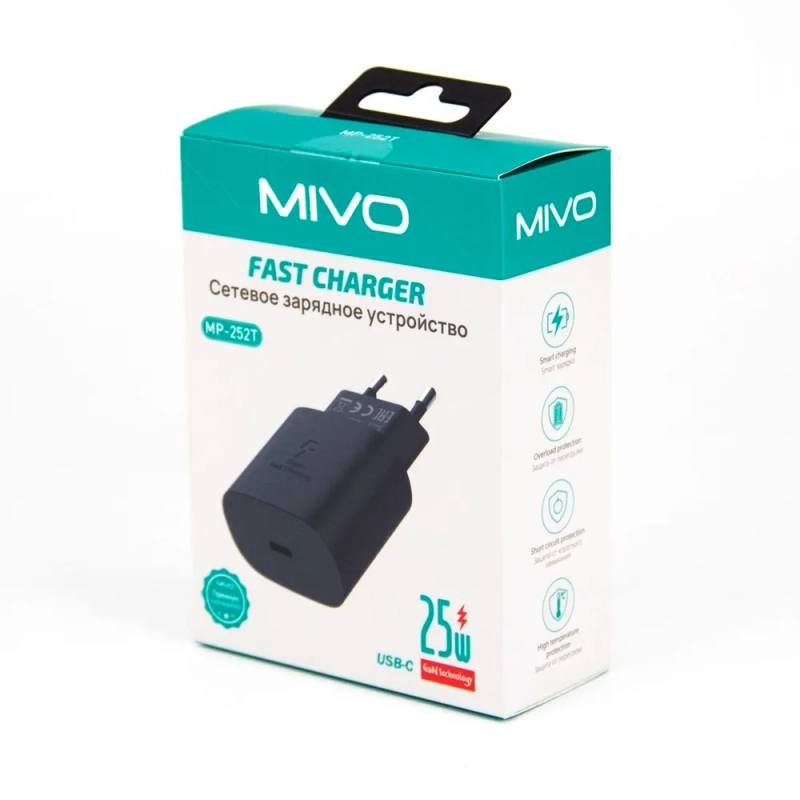 Сетевое зарядное устройство MIVO MP-252T 25w Сетевое зарядное устройство MIVO MP-252T 25w