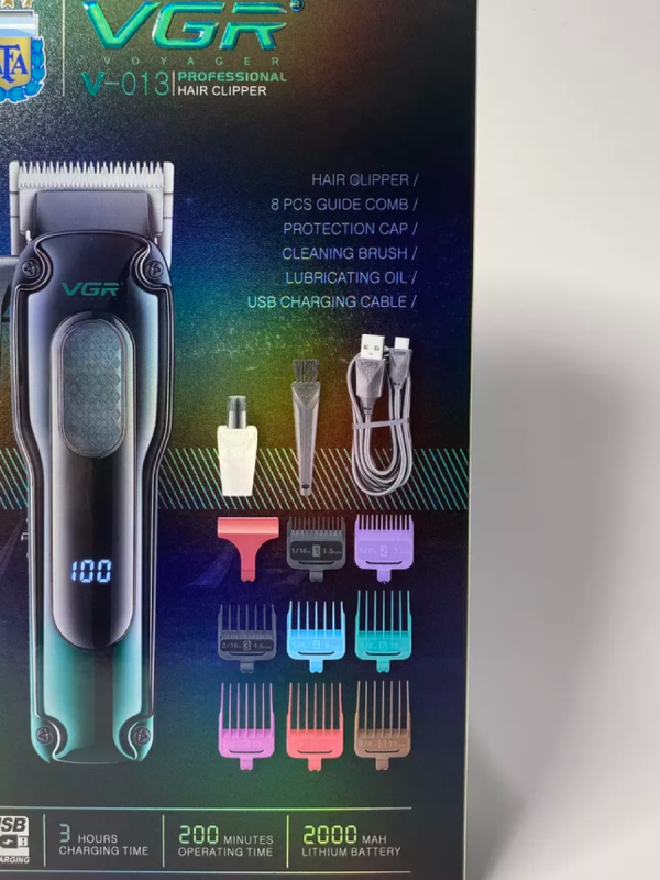 Машинка для стрижки волос VGR V-013 Красная