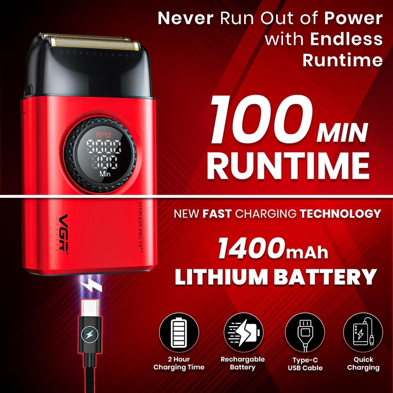 Электрическая бритва Шейвер VGR V-377 Черный Электрическая бритва Шейвер VGR V-377 Черный