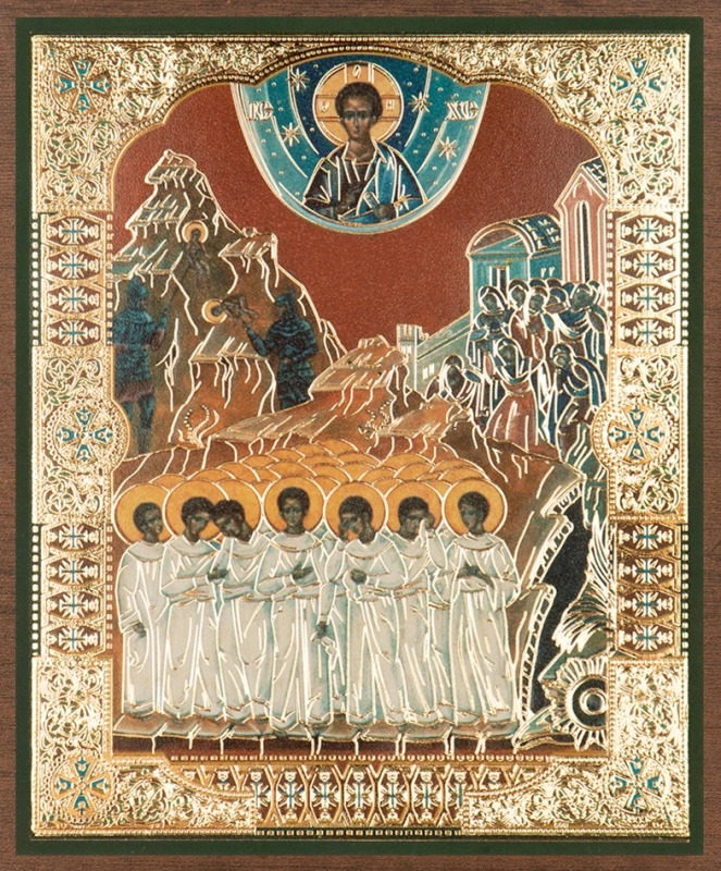 Икона "Вифлеемские младенцы" 10х12 на МДФ-6 (1012-1469Ф)