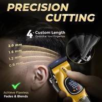 Машинка для стрижки волос VGR V-886C Золотая