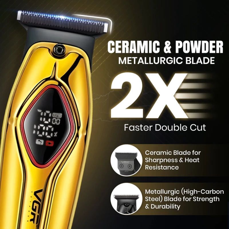 Триммер для стрижки волос VGR V-945 Золотой