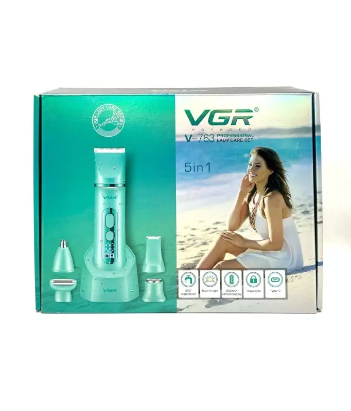 Эпилятор 5в1 VGR V-763 Розовый