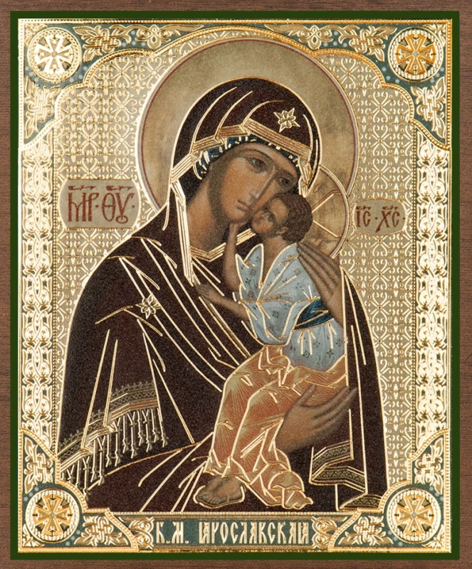 Икона БМ "Ярославcкая" 10х12 на МДФ-6