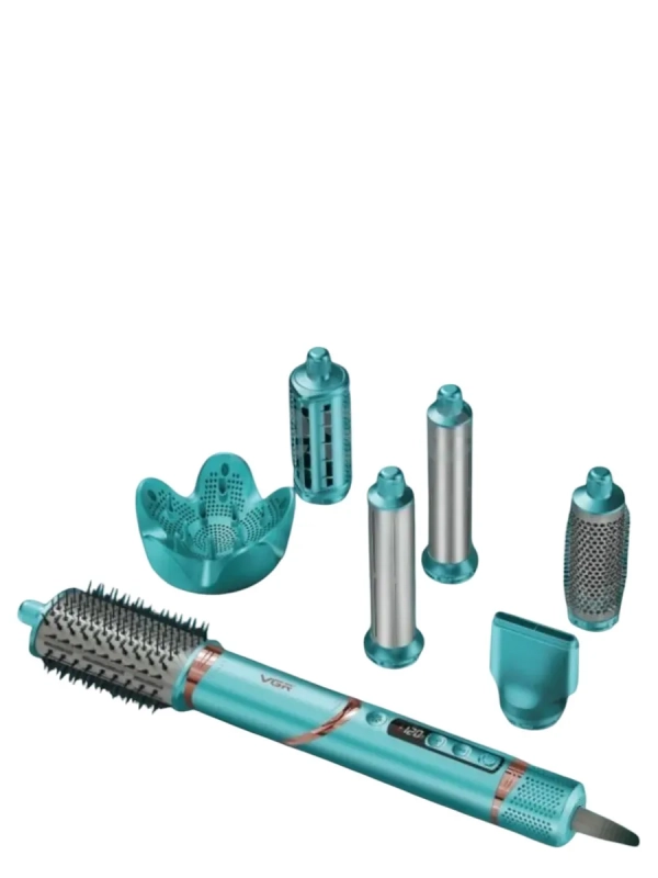 Премиальный набор для укладки волос 7в1 VGR V-477 Бирюзовый Премиальный набор для укладки волос 7в1 VGR V-477 Бирюзовый