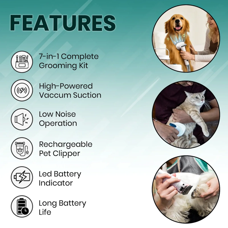 Набор для стрижки животных 7в1 VGR V-207 Набор для стрижки животных 7в1 VGR V-207