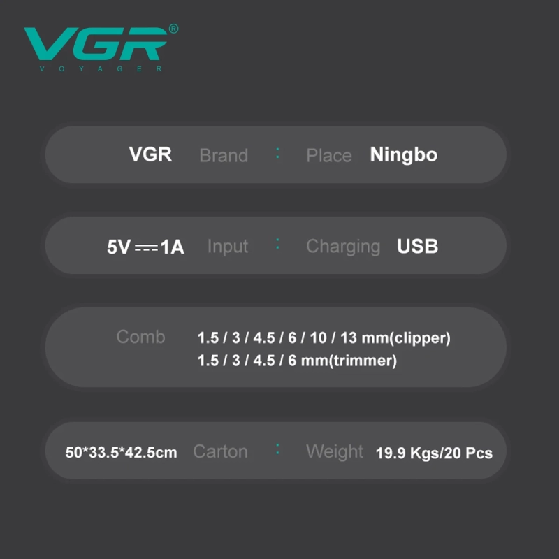 Набор для стрижки волос 2в1 VGR V-197&995 Набор для стрижки волос 2в1 VGR V-197&995