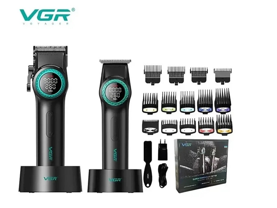 Набор машинок для стрижки волос VGR V-001&977