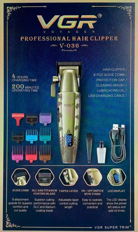 Машинка для стрижки волос VGR V-036