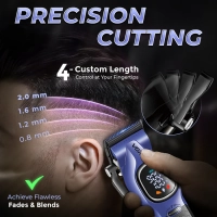 Машинка для стрижки волос VGR V-886C Фиолетовая