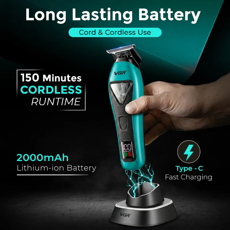 Триммер для стрижки волос Со сменными корпусами В кейсе VGR V-035T