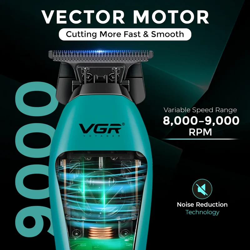 Триммер для стрижки волос Со сменными корпусами В кейсе VGR V-035T