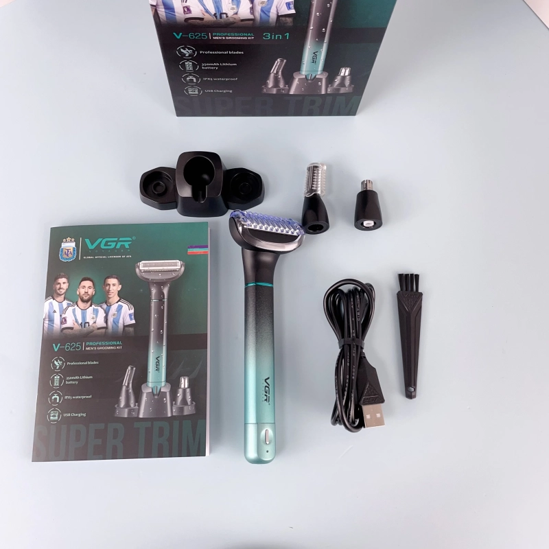 Триммер для стрижки волос Набор 3в1 VGR V-625