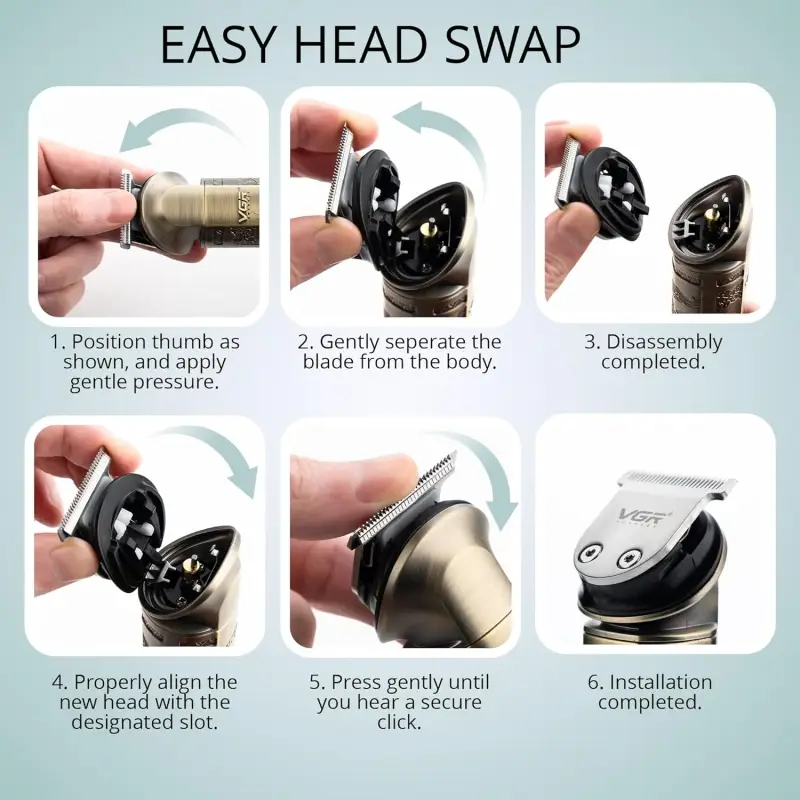 Триммер Набор 8в1 VGR V-110