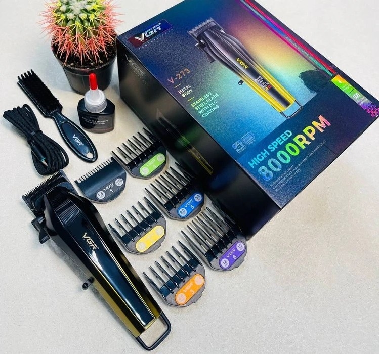Машинка для стрижки волос VGR V-273 Зеленая Машинка для стрижки волос VGR V-273 Зеленая