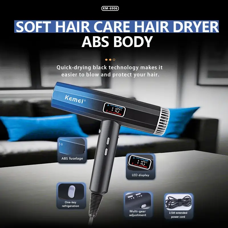 Фен для волос KEMEY KM-6906 Фен для волос KEMEY KM-6906