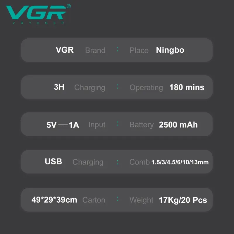 Машинка для стрижки волос VGR V-135