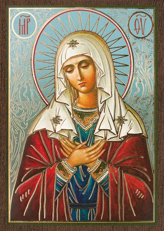 Икона БМ "Умиление" 6х9 на МДФ-6