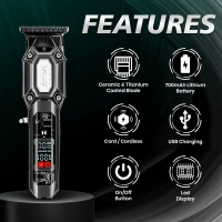 Триммер для стрижки волос VGR V-900 Черный