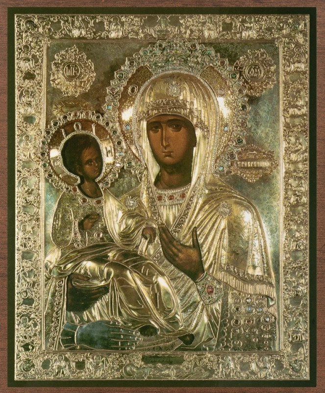 Икона БМ "Троеручица" 10х12 на МДФ-6 (1012-1577)
