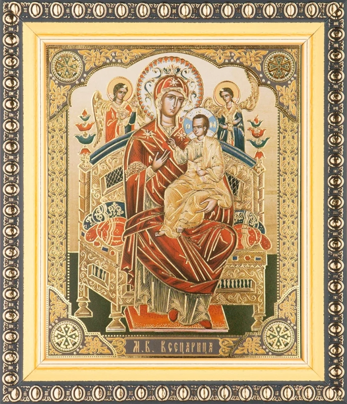 Икона БМ "Всецарица" 10х12 в раме 13х15