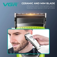 Машинка для стрижки волос VGR V-880C Зеленая