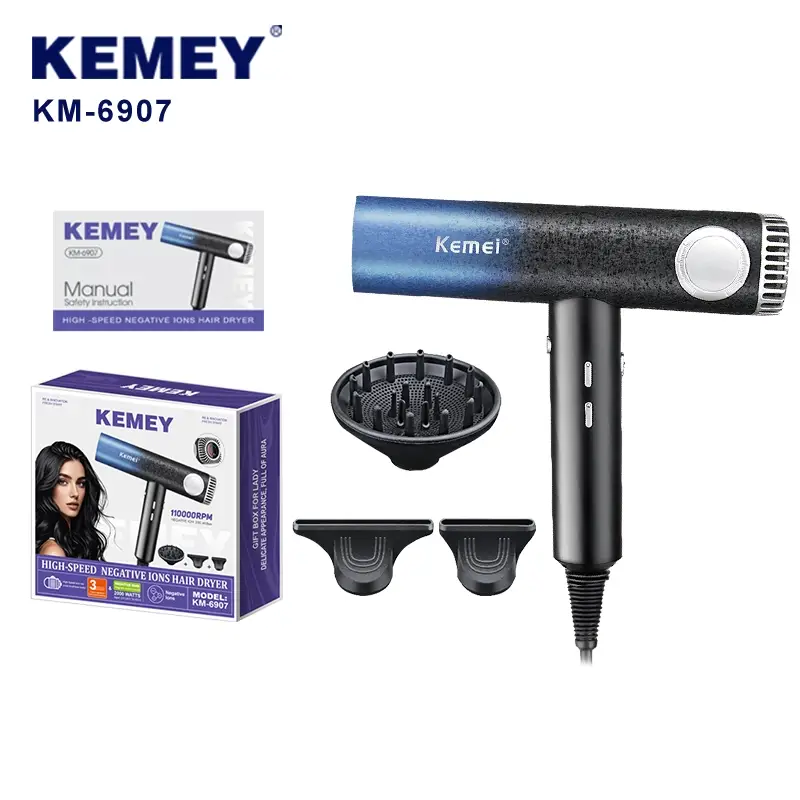 Фен для волос KEMEY KM-6907 Фен для волос KEMEY KM-6907