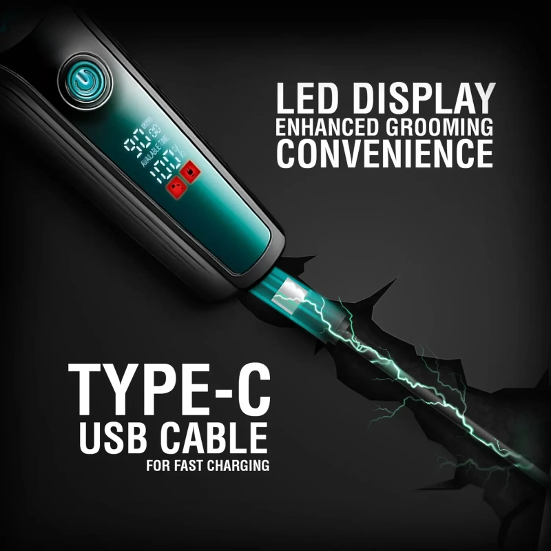 Машинка для стрижки волос VGR V-195 Зеленая Машинка для стрижки волос VGR V-195 Зеленая