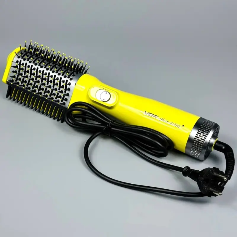 Расческа Щетка Фен VGR V-497 Желтая