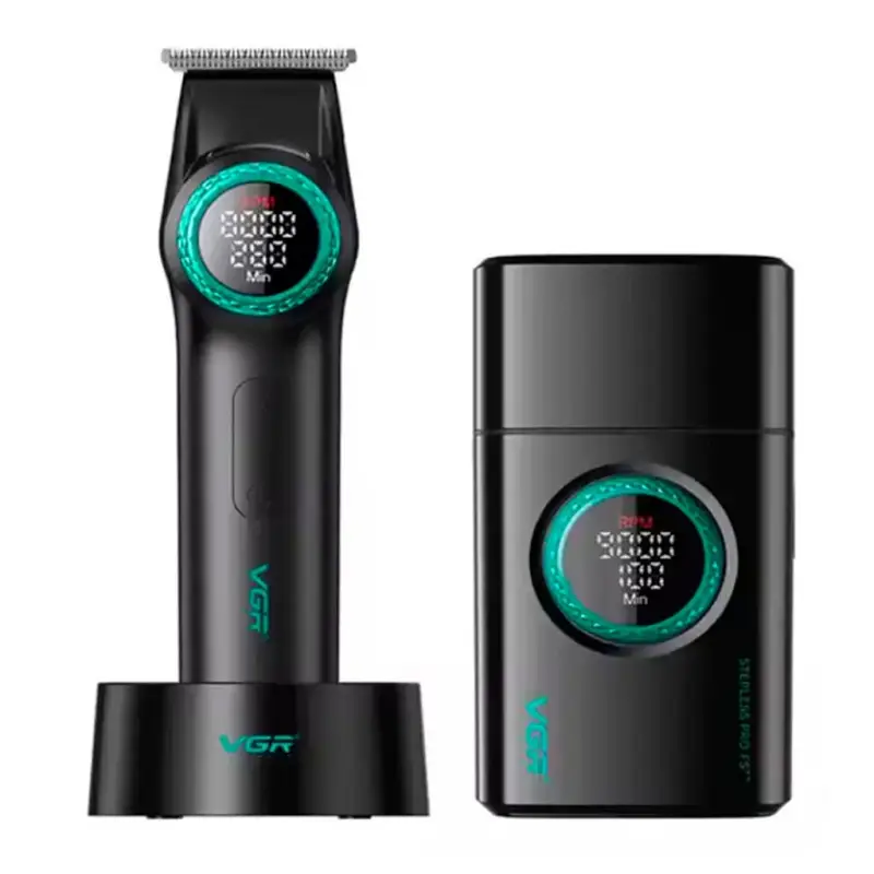 Набор для стрижки волос 2в1 VGR V-977 & V-377 Черный Набор для стрижки волос 2в1 VGR V-977 & V-377 Черный