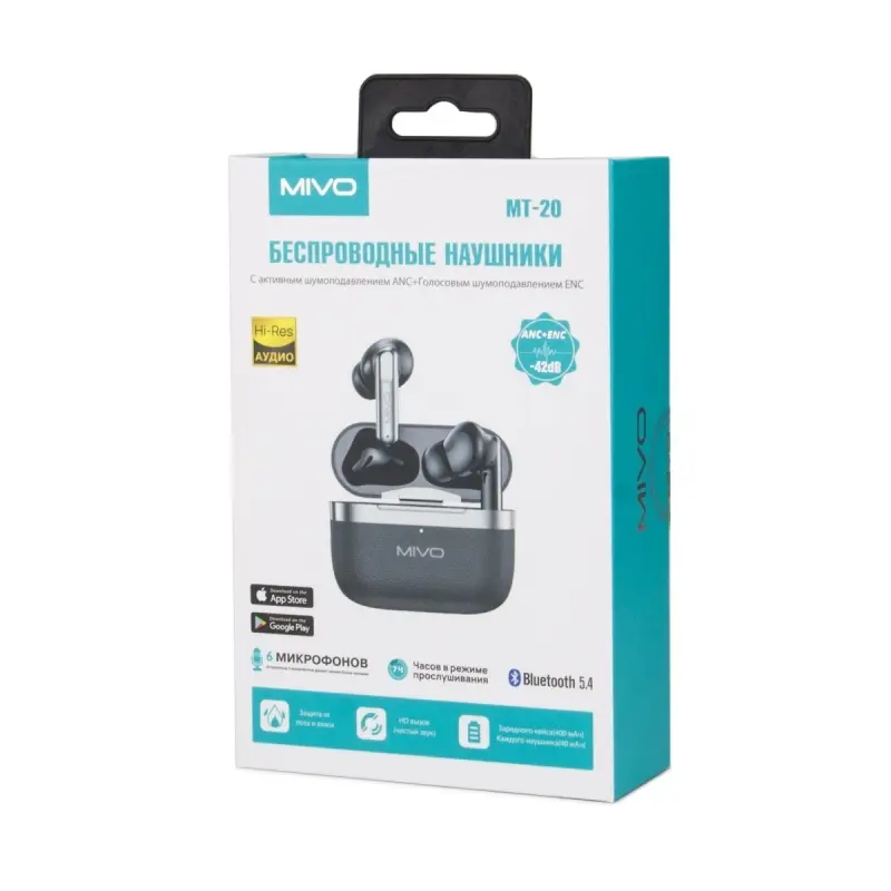 Наушники беспроводные MIVO MT-20 Наушники беспроводные MIVO MT-20