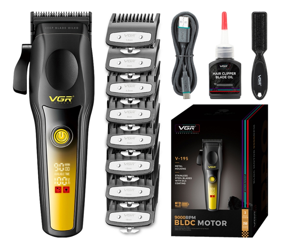 Машинка для стрижки волос VGR V-195 Желтая Машинка для стрижки волос VGR V-195 Желтая