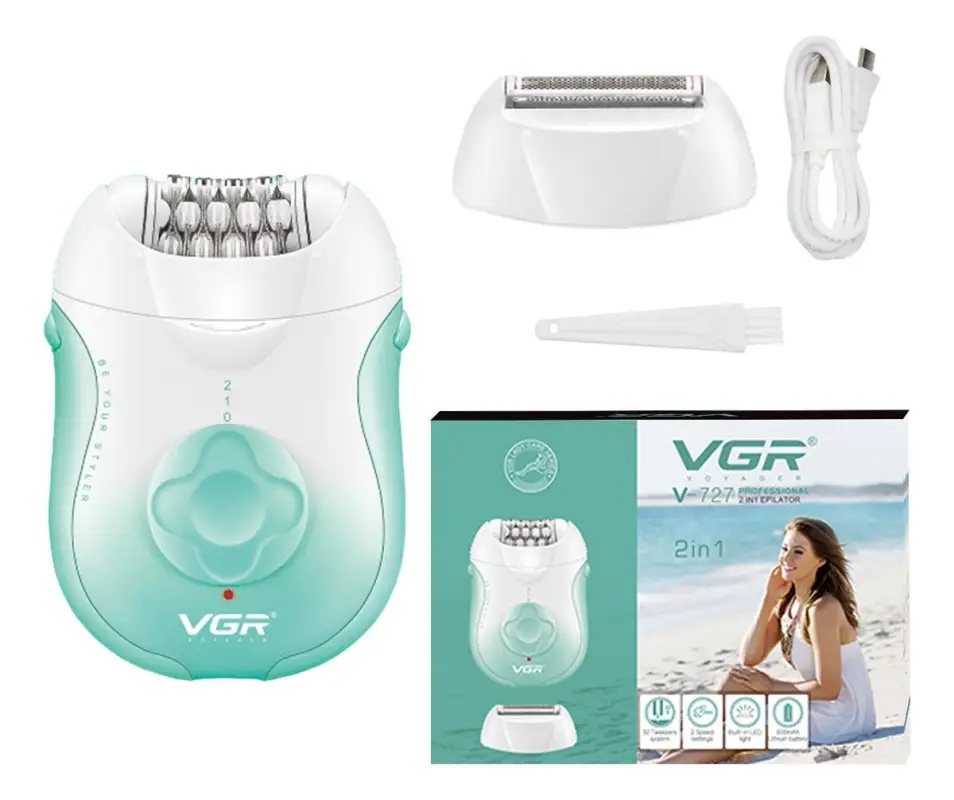 Эпилятор 2в1 VGR V-727 Зеленый Эпилятор 2в1 VGR V-727 Зеленый