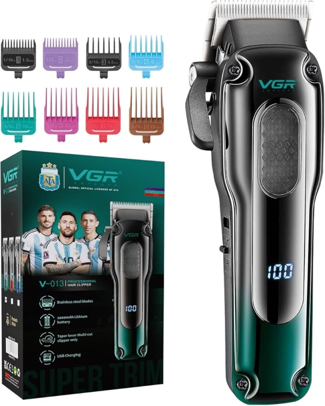 Машинка для стрижки волос VGR V-013 Красная