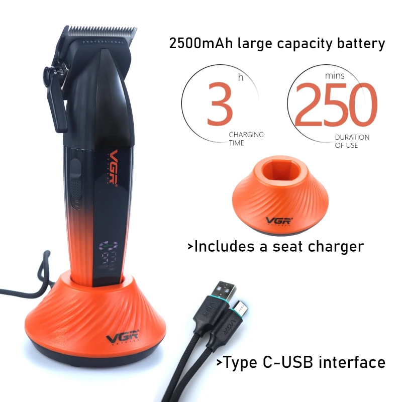 Машинка для стрижки волос В кейсе VGR V-889C