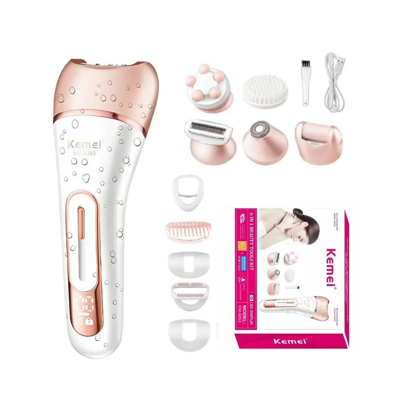 Эпилятор 6в1 Kemei KM-6053 Эпилятор 6в1 Kemei KM-6053