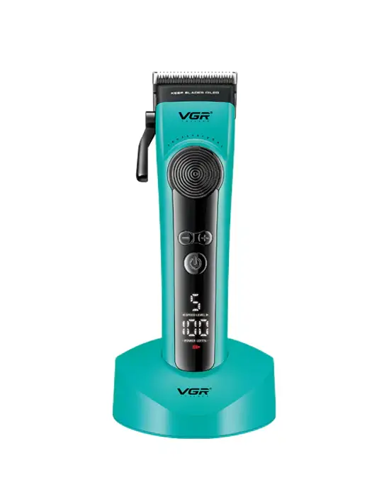 Машинка для стрижки волос VGR V-199 Бирюзовая