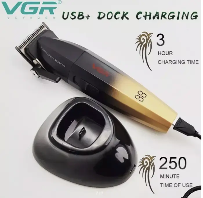 Машинка для стрижки волос VGR V-003 Золотая Машинка для стрижки волос VGR V-003 Золотая