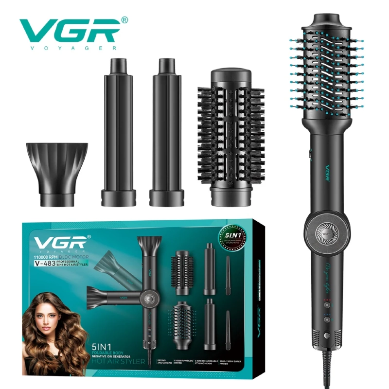 Фен Стайлер 5в1 VGR V-483 Черный